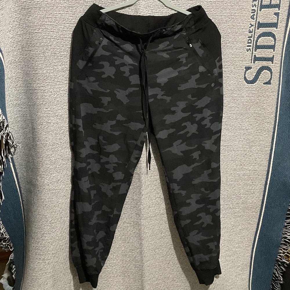Apana Black Camo Jogger Pants